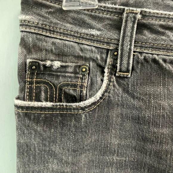 Dsquared2 Gray Coal Miner Selvedge Jeans Size 42 US 6 28 Cuffed Selvege - Picture 2 of 11